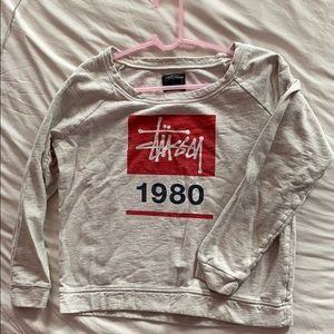 Vintage cream stussy crewneck